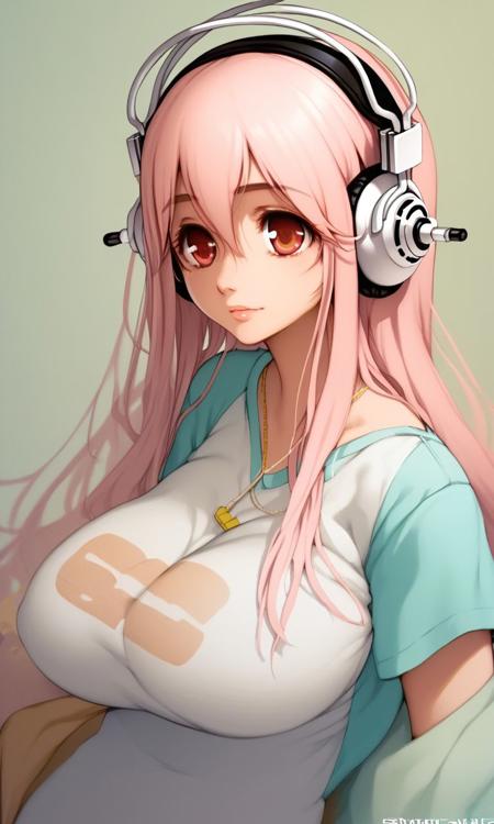 super_sonico,large breasts