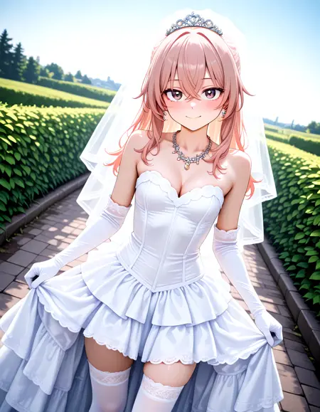 High-Low Wedding Dress - Commission