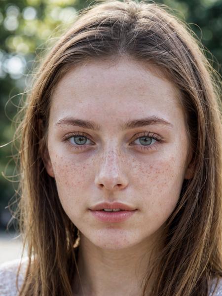 close-up portrait of a pretty pale 20 year old French brunette model named Amelie with hazel eyes, no makeup, natural, freckles, whispering, beauty spots, submissive expression, hard shadows, soft lighting, sharp focus, skin details