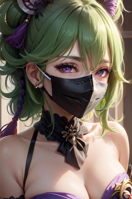 kuki shinobu \(genshin impact\) kuki shinobu \(genshin impact\), green_hair kuki shinobu \(genshin impact\), green_hair, mask