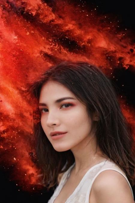 fiery red color splash, black background <lora:colorSplash:1> <lora:mzhang:1> mzhang . 35mm photograph, film, bokeh, professional, shot by sally mann, 4k, highly detailed