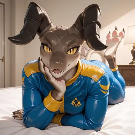 Female Deathclaw/Mommyclaw - Vulgarvictor (Fallout) [Illustrious]