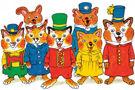 a children's book illustration of  art by Richard Scarry 