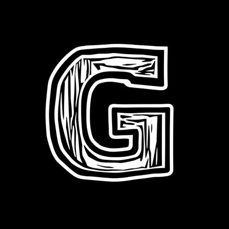 Text "G", black text outline