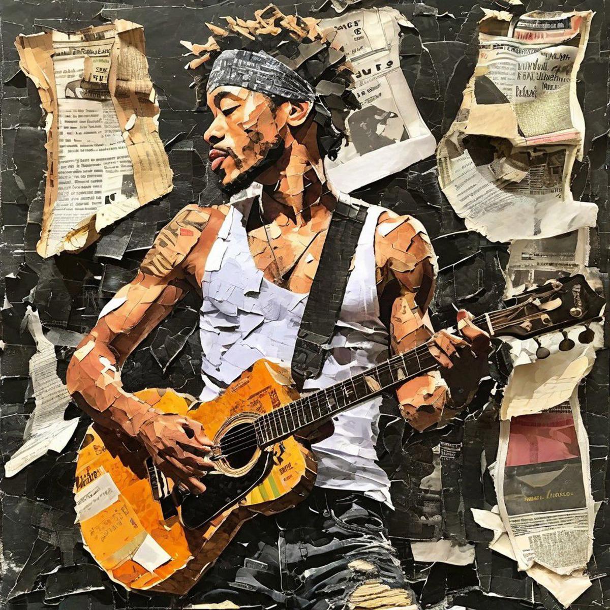 Torn Paper Collage Style - SDXL image by polkadaddy69456