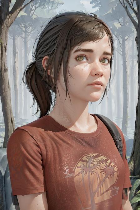 Sarah from TLOU, highly detailed, digital painting,, Stable Diffusion