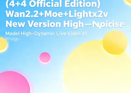 (4+4 Official Edition) Wan2.2+Moe+Lightx2v New Version High-Noise Model High-Dynamic Image Live Video v1