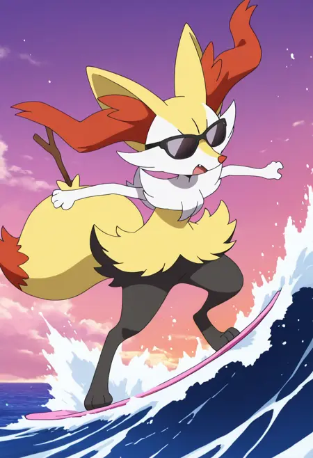 Braixen: Foxy Witch | テールナー (Pokedex #0654) [Illustrious]