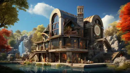 UIA game scene lora|European architecture