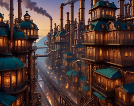 Steampunk (Architecture) (SDXL) (AD) v1.0