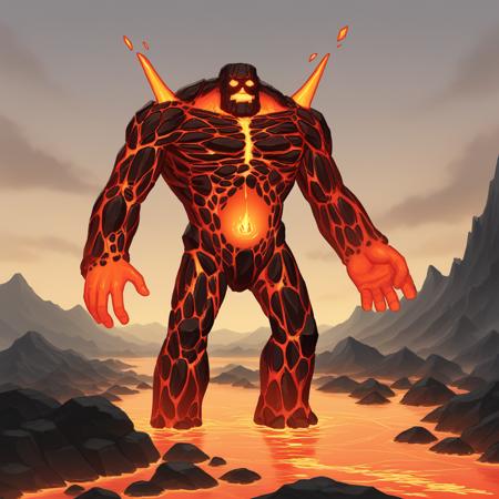 Gol3em Rock Golem, Magma Golem, Earth Golem, Ice Golem, Robot, Glowing Eyes