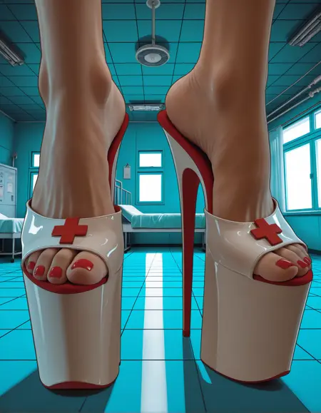 Naughty Nurse Stilettos