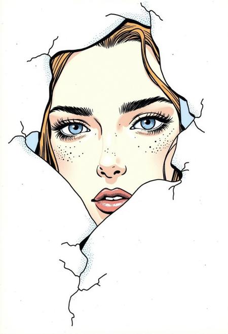 Rogue Ligne Claire Comic Book Illustrator FLUX V2