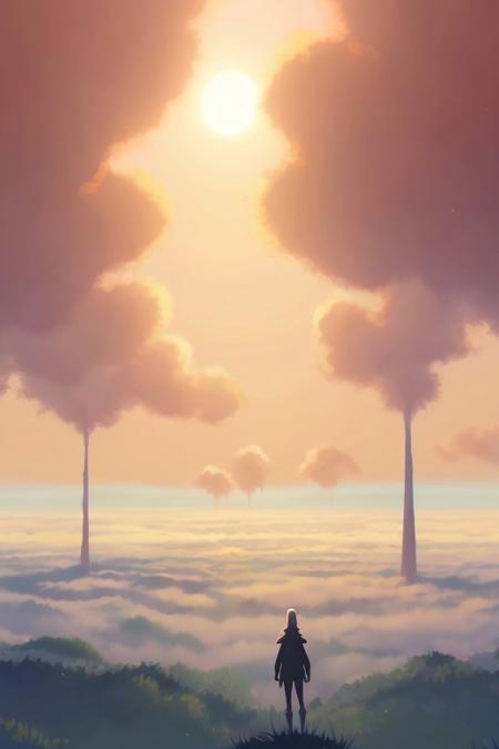 anime artwork hazy misty scene depicting an alien emerging from the fog
    <lora:epi_noiseoffset2:1> . anime style, key visual, vibrant, studio anime,  highly detailed