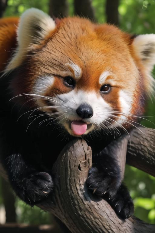 Red Panda, 小熊猫, Ailurus, Real Animal image by Lambent