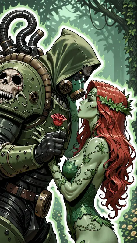 Warhammer 40K X Batman - Green Decay  Mortarion X Poison Ivy