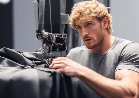 <lora:Logan Paul - Trigger with Loganpaul Person:1> loganpaul person film about (sewing, being really fucking pissed off about sewing:1.3)