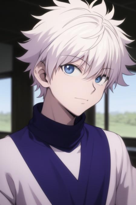 killua_zoldyck white hair