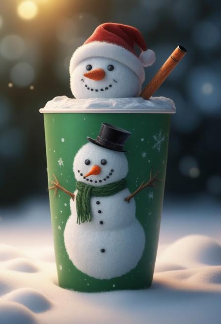 Green Christmas cup of hot coffee with snowman decorate on cup. Winter drink photography on a winter background, 
christmas tree decorate around, 
ultra hd, 
realistic, 
vivid colors, 
highly detailed, 
UHD drawing, 
pen and ink, 
perfect composition, 
beautiful detailed intricate insanely detailed octane render trending on artstation, 
8k artistic photography, 
photorealistic concept art, 
soft natural volumetric cinematic perfect light, 
ultra hd, 
realistic, 
vivid colors, 
highly detailed, 
UHD drawing, 
pen and ink, 
perfect composition, 
beautiful detailed intricate insanely detailed octane render trending on artstation, 
8k artistic photography, 
photorealistic concept art, 
soft natural volumetric cinematic perfect light