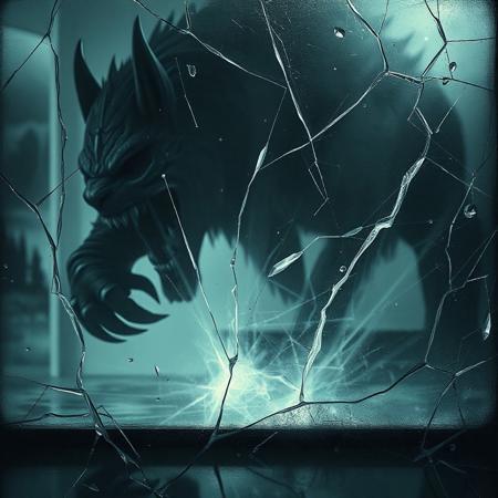 I see the beast in the glass  
Cracks spread fast — I can’t hold it back  
Don’t tell me to breathe, don’t ask me to pray  
I lost control and threw the chains away  
I’m not your hero, not your friend  
I’m the storm you can't defend  
The beast in the glass — he's here to stay