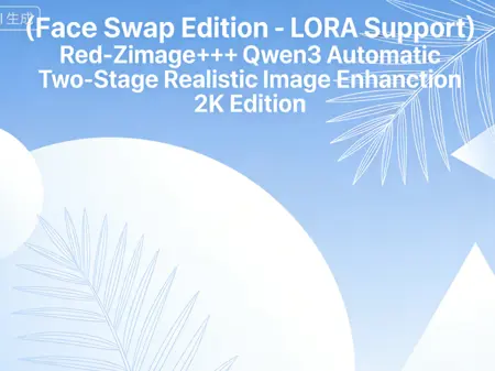 (Face Swap Edition - LORA Support) Red-Z-image+++Qwen3 Automatic Two-Stage Realistic Image Enhancement 2K Edition
