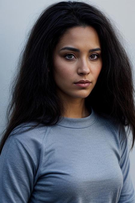 woman with dark long hair, persian, high cheekbones, full sensual lips
large symmetrical gorgeous
eyes
light skin tone,
well-defined symmetrical
facial features
blue eyes
symmetrical face masterpiece, perfect anatomy, perfect lighting, hyperdetailed, looking into the distance