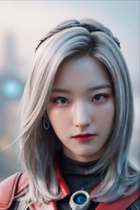 saerom, (a stylish 1girl in cyberpunk city:1.2), (look at viewer:1.2) nice clothes, high facial details, smooth skin, beautiful face, Nice body, upperbody, Full character view, full body, White teeth, bruise, bruised eye,extreme detailed bruised eyes, extreme detailed bruise, Oil, Tan, Sad mouth, Look sad, Cry,tear of sadness, Cry detailed, ultra detailed cry 8k, Eyebrow piercing, Piercing Lip, Anti-eyebrow piercing, Piercing Nose, Ultra detailed percing, Extreme detailed piercing, 8K high definition water particle,realistic water particle, Water drop on face,water drop on hair, water drop on body, water drop on armor, , A woman in an alley, held cyberpunk, black and gold cybernetic accessory,extremely detailed of the armor, led red and blue light , lit, mechanics, cyborg, cybernetics,Exoskeleton,ultra detailed Exoskeleton,extreme detailed Exoskeleton, Overview,view of hair, face, body, arm, hand, city, tokyo street, rain, sky - blue background, matte painting, digital illustration, very vibrant colors, soft lighting, adventurous, atmospheric lighting, 8K, Better image rendering in ultra definition, dim volumetric lighting, 8k octane beautifully detailed render, post-processing, extremely hyperdetailed, intricate, epic composition, grim yet sparkling atmosphere, cinematic lighting + masterpiece, trending on artstation, very detailed, vibrant colors, Art Nouveau, masterpiece, romanticism 8k, best quality, masterpiece, realistic, photo-realistic, ultra-detailed, (extremely detailed CG unity 8k wallpaper), Intricate, High Detail, Sharp focus, dramatic,photorealistic painting art by midjourney and greg rutkowski , Perfect light effects perfect atmosphere perfect particle effect, Detail of the body taken to the extreme right of the body, Perfect shadow 8k, Black makeup 8k, Makeup eyeliner dark black, red eyeshadow , mascara, Black and blue mascara 8k, Cyberpunk atmosphere, dramatic lighting, cinematic, establishing shot, extremly high detail, foto realistic 8k, cinematic lighting 8k, Perfect anatomy, Perfect color 8k, perfect hair detail 8k, silver hair, two-tone hair, colored tips, long hair, straight hair  high definition mouth 8k, Perfect hair 8k, ultra detailed hair 8k, high definition hair 8k, Perfect skin 8k, ultra detailed skin 8k, high definition skin 8k, One red eye, one blue eye,multi color eyes,eye high definition 8k, Ultra detailed eyes 8k, Perfect pupil,ultra detailed pupil,high definition pupil 8k, Ultra extreme light effects 8k, ((silver white hair:1.2)),nikon d850 film stock photograph 4 kodak portra 400 camera f1.6 lens rich colors hyper realistic lifelike texture dramatic lighting unrealengine trending on artstation cinestill 800, red neon lighting effect ,((red neon halo around head:1.2)) <lora:saerom:1>