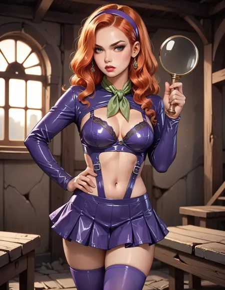 Daphne (Scooby Doo) | Latex Outfit PONY XL