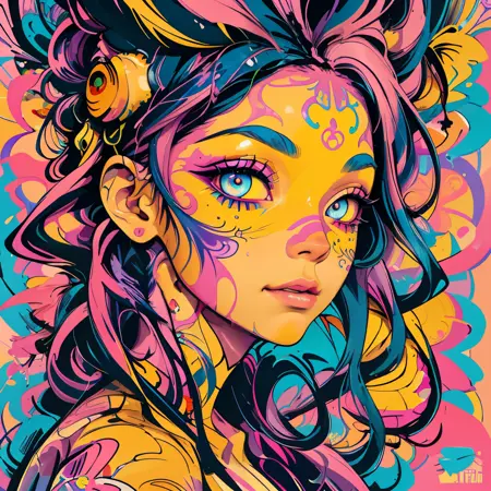 Art Nouveau Graffiti. LoRA