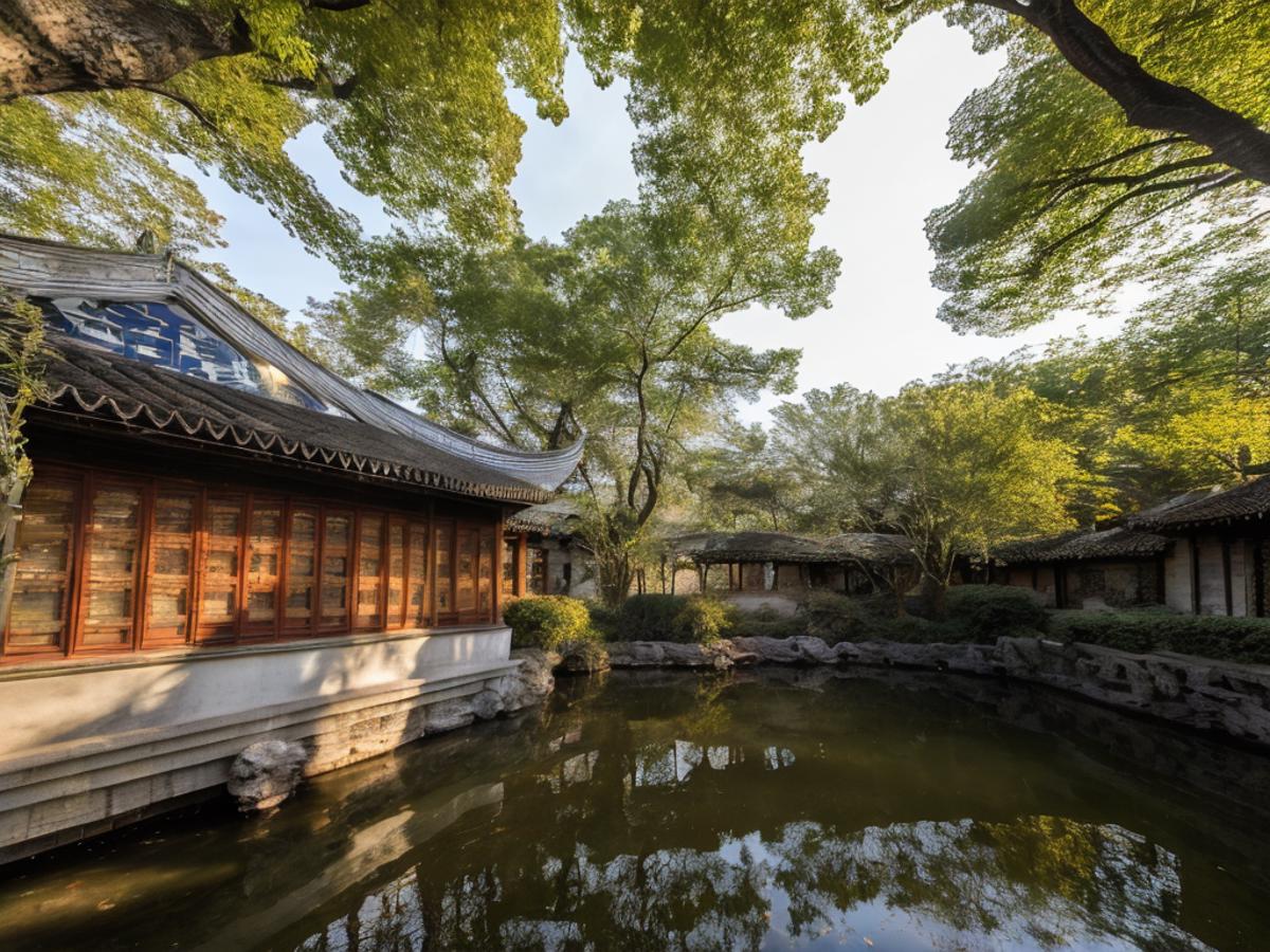 Chinese architectural style Suzhou gardens building(中国传统建筑样式 苏州园林