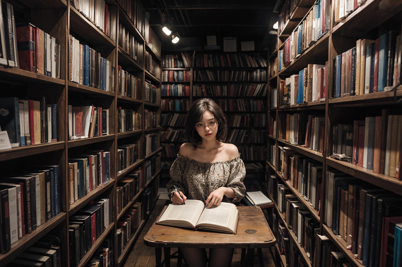 Library bookshelf image by aistha