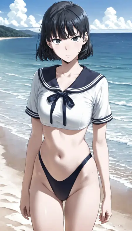 Sailor High Leg Bikini