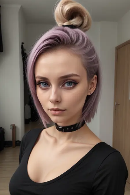 Lora Never Smiles - Fictional Woman LoRA for SD1.5