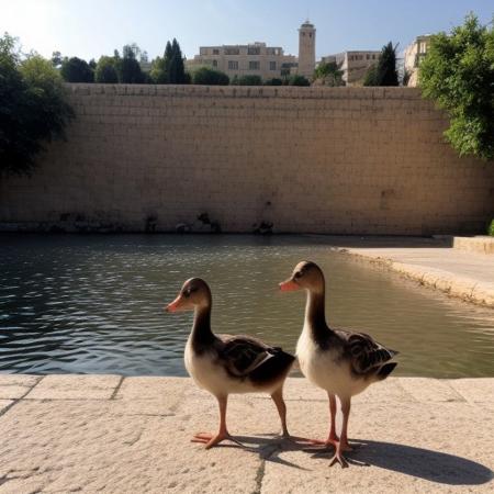 ducks in Jerusalem