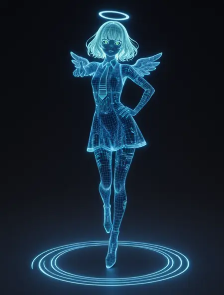 Blue Holography