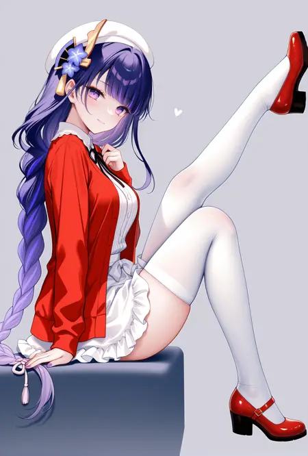 [sexy pose]Leg up and forward with knee up / 伸直一条腿+抬起膝盖 Pony & Illustrious