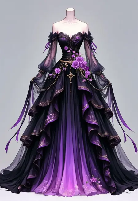 A_Elegant Dress Design_Formal Dress Style Creation