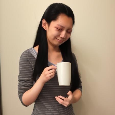 Asian Girl with long black hair