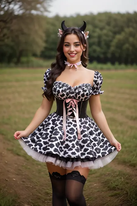Cow Print Dress