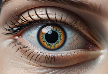 close up shot, eye