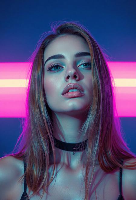 high quality design aesthetics, synth pop, detailed, pop album cover, beautiful young white woman