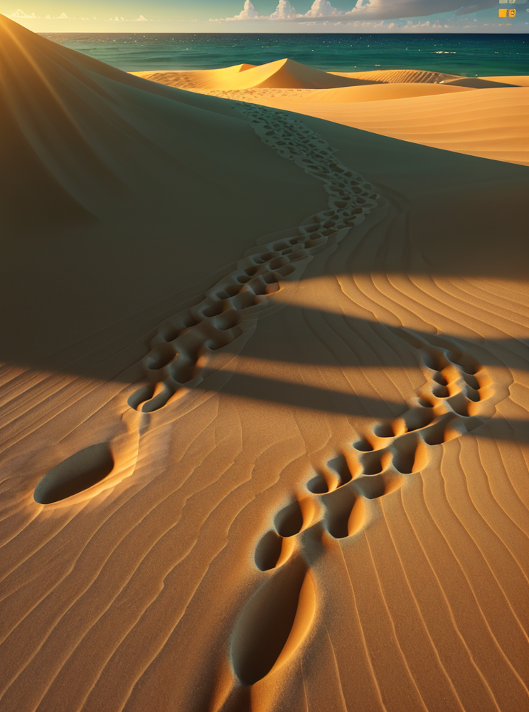 01769-20230724130254-3D_Rendering_Rude_Jealous__Footprints_in_the_sand_a_dance_of_fleeting_moments_imprints_of_lives_intertwined.__FOV_90_degrees.png