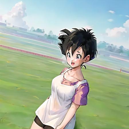 Videl, 1girl, best quality, open field,