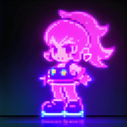Pixel Neon Art image by SYK006