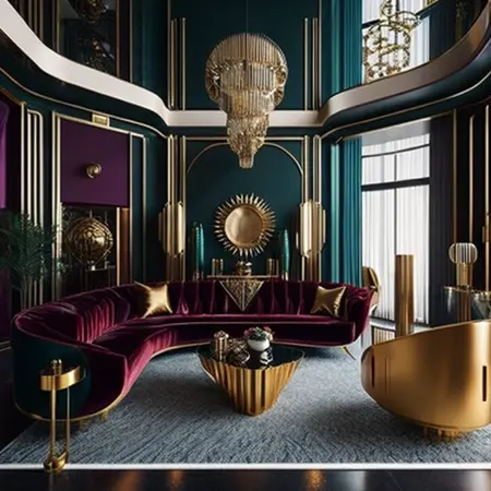 Art deco style interior design