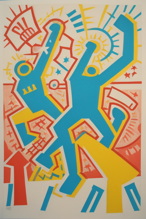 Keith Haring, 1980s New York pop art image by j1551