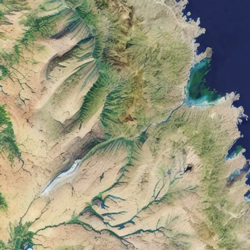 satellite image of oeax location, mapsatimageeu, (gamelandscapeheightmap512:0.5), cost, ((ocean)), mesa, hills, rivers,