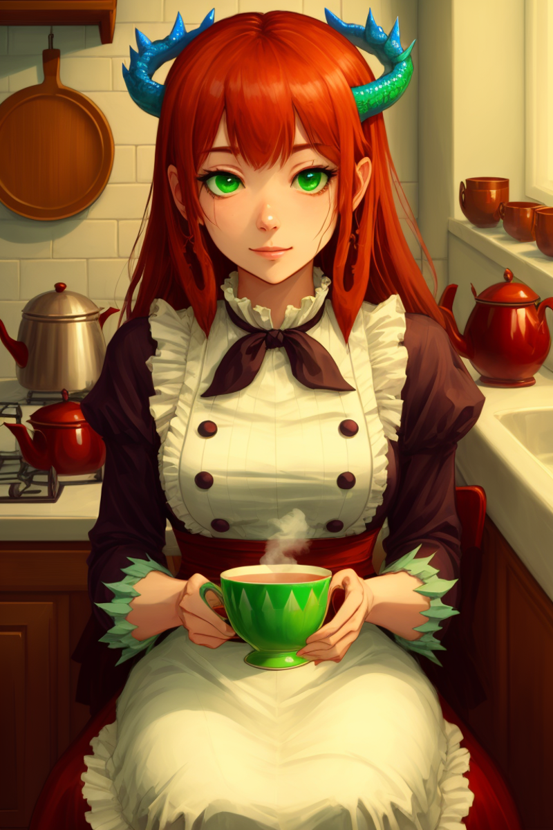 Kitchen Dragonmaid (YGO) image by LordOtako