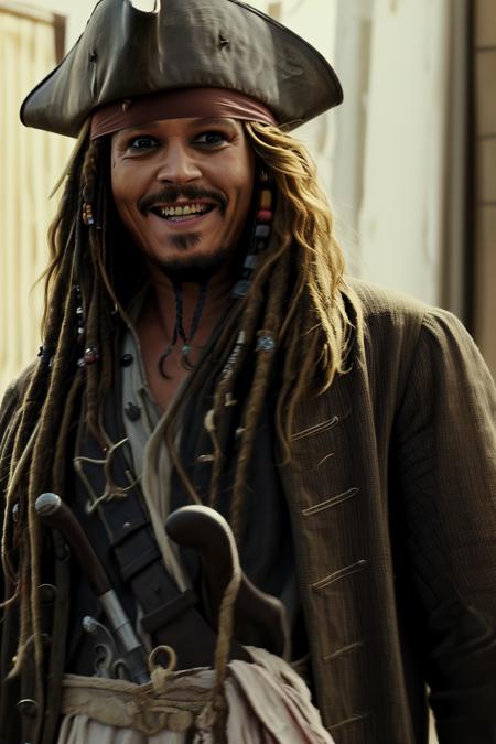 jack sparrow pirates_of_the_caribbean background bandana pirate hat pirate coat smile