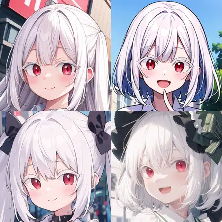 White eyelashes / 白い睫毛